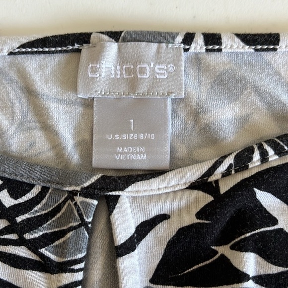 Chico's Womens Maxi Dress Size 1 US 8/10 Floral Vacation Casual Office Resort - Picture 4 of 7